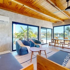 Tranquil bay-view villa with private plunge pool, open layout & breezy deck
