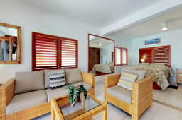 Beachfront condo w Caribbean Sea view, shared pool & dock, partial AC & WiFi - Image 5