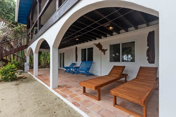 Beachfront home with dock, deck, hammocks, strong WiFi, AC & sea view - Image 3