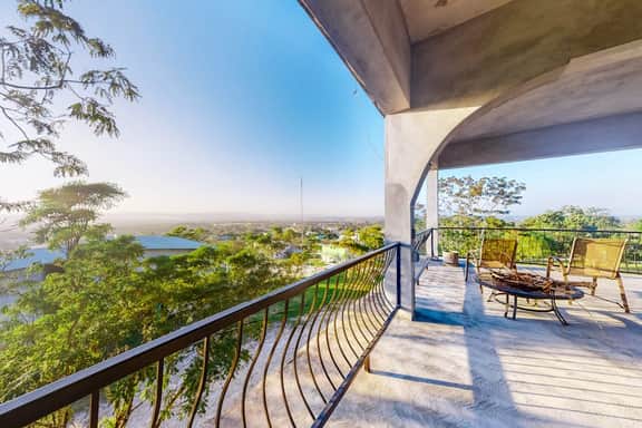 Enchanting home with pool, volleyball, mountain & city views & AC - Image 2