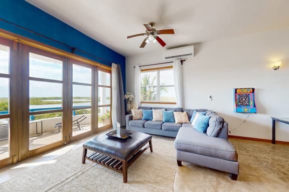 Tranquil apartment with modern amenities, and serene outdoor pool - Image 1