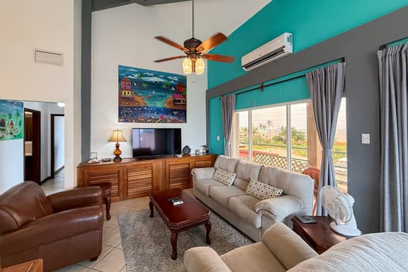 Ocean-view home with balcony, swimming pool & central AC - Image 1