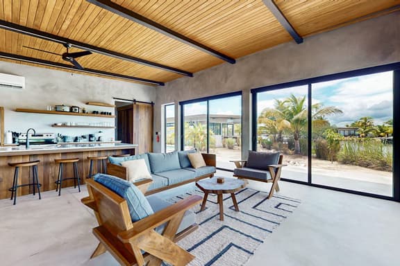 Water-view villa with plunge pool, private deck, full kitchen & partial AC - Image 1