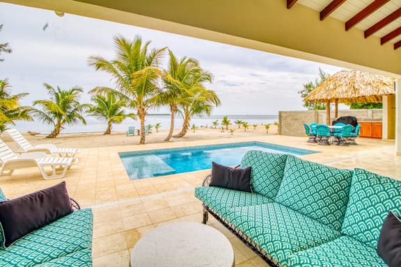 Oceanfront oasis on the beach with private pool, gazebo, grill, patio, and AC - Image 1